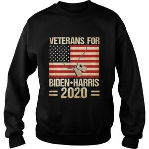 Veterans For Biden Harris  American Flag Independence Day Sweatshirt